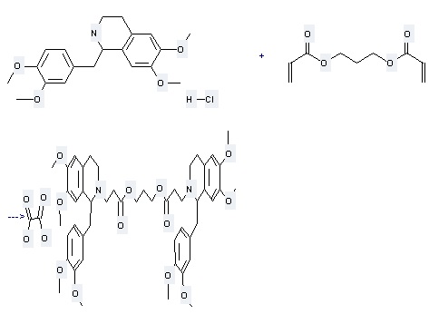 2-Propenoic acid,1,1'-(1,3-propanediyl) ester can be used to produce C49H62N2O12•2C2H2O4 by heating